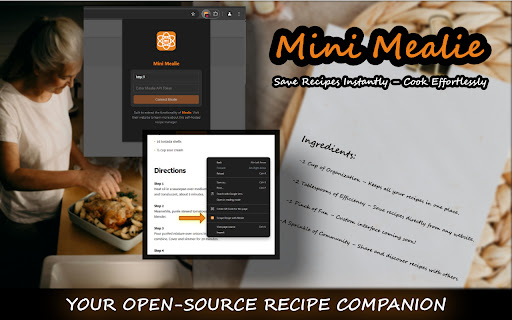 Mini Mealie  from Chrome web store to be run with OffiDocs Chromium online