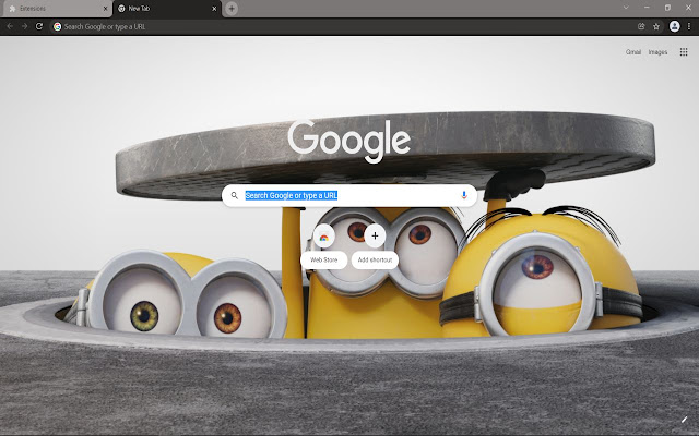 Minions (Kevin, Bob, Stuart)  from Chrome web store to be run with OffiDocs Chromium online