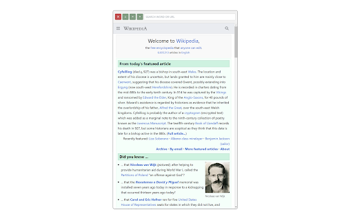 MINISCREEN  from Chrome web store to be run with OffiDocs Chromium online