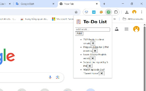 Mini To Do List  from Chrome web store to be run with OffiDocs Chromium online