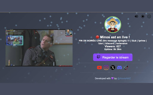 Minos Twitch, Kick  YouTube Notifications  from Chrome web store to be run with OffiDocs Chromium online