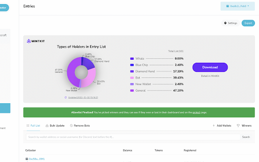 MintKit  from Chrome web store to be run with OffiDocs Chromium online