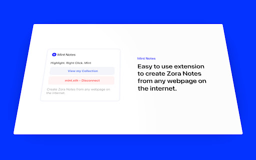 Mint Notes  from Chrome web store to be run with OffiDocs Chromium online