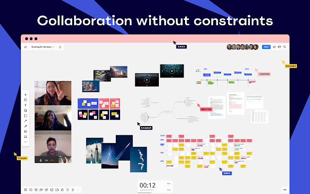Miro: Whiteboard for Collaboration  from Chrome web store to be run with OffiDocs Chromium online