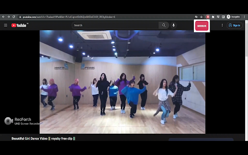MirrorPlay : Youtube Mirror  from Chrome web store to be run with OffiDocs Chromium online