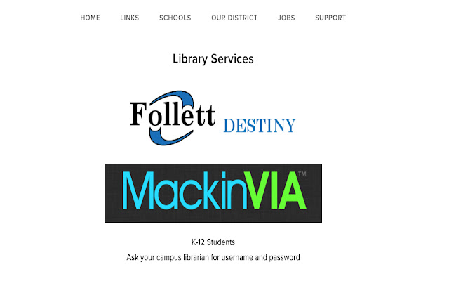 MISD Library Services  from Chrome web store to be run with OffiDocs Chromium online