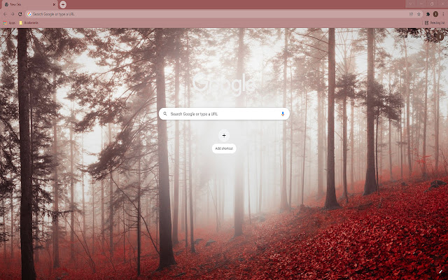 Misty Fall Forest Wallpaper Theme uit de Chrome-webwinkel voor gebruik met OffiDocs Chromium online