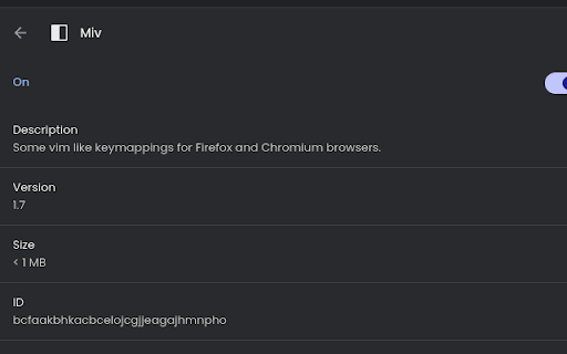 Miv  from Chrome web store to be run with OffiDocs Chromium online
