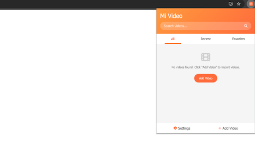 Mi Video Video Player  from Chrome web store to be run with OffiDocs Chromium online