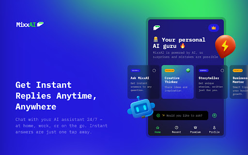 MixxAI – Multi LLM Chat AI  from Chrome web store to be run with OffiDocs Chromium online