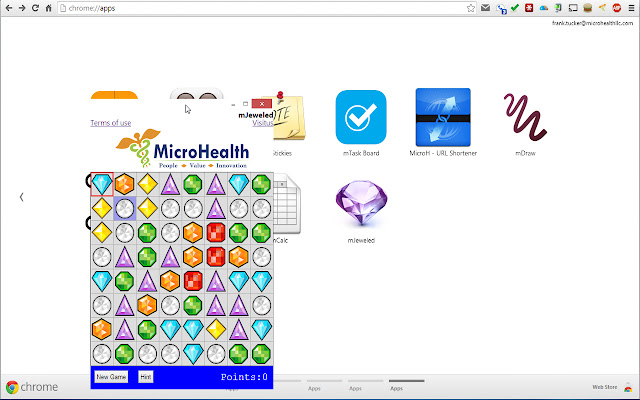 mJeweled  from Chrome web store to be run with OffiDocs Chromium online