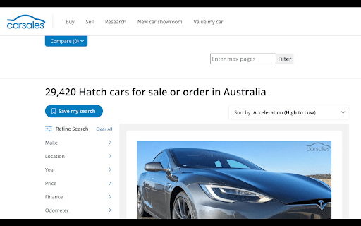 mk carsales unique  from Chrome web store to be run with OffiDocs Chromium online