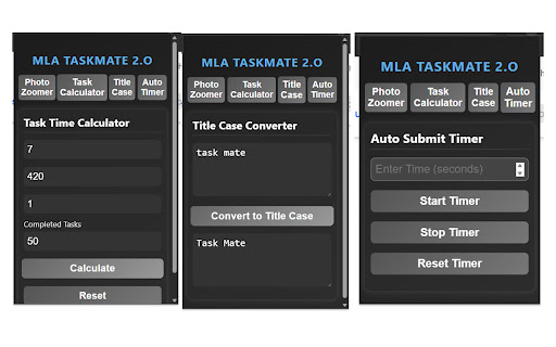MLA TASKMATE  from Chrome web store to be run with OffiDocs Chromium online