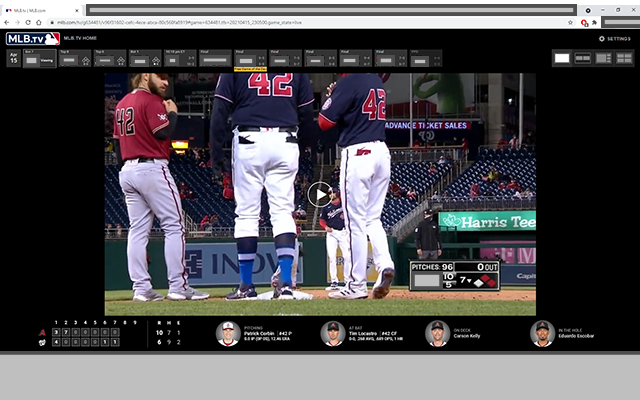 mlb.tv Fixer  from Chrome web store to be run with OffiDocs Chromium online