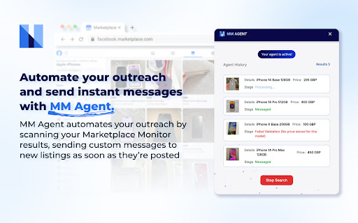 MM Agent  from Chrome web store to be run with OffiDocs Chromium online
