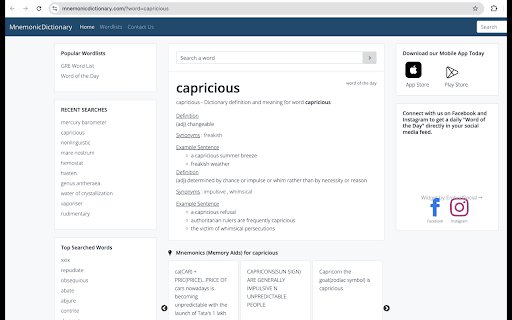 Mnemonic Finder – Right Click Word Memory Helper  from Chrome web store to be run with OffiDocs Chromium online