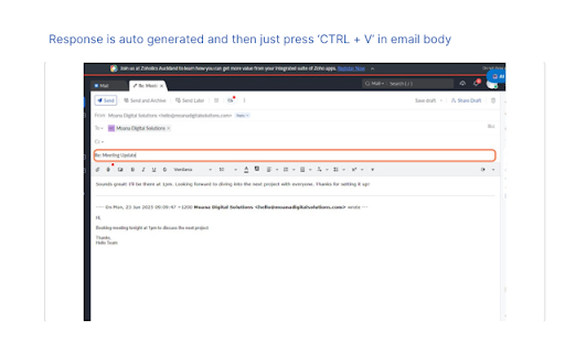 MOANA AI Email Assistant  from Chrome web store to be run with OffiDocs Chromium online