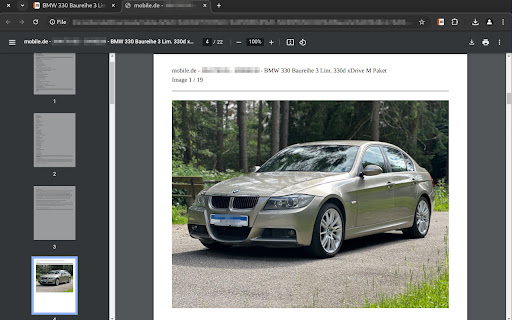 mobile.de PDF export from Chrome web store to be run with OffiDocs Chromium online mobile.de PDF export from Chrome web store to be run with OffiDocs Chromium online