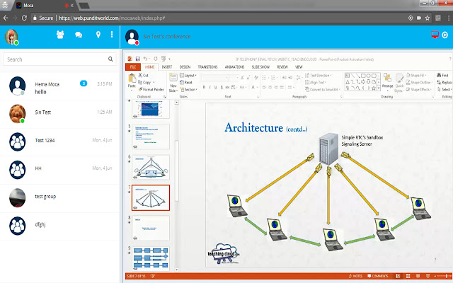 Moca Screen  Application Share  from Chrome web store to be run with OffiDocs Chromium online