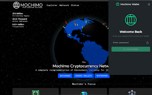Mochimo Wallet  from Chrome web store to be run with OffiDocs Chromium online