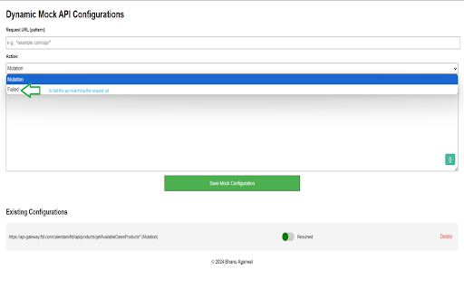 Mock API Responses  from Chrome web store to be run with OffiDocs Chromium online
