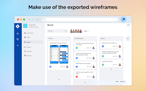 MockFlow WireframePro  from Chrome web store to be run with OffiDocs Chromium online
