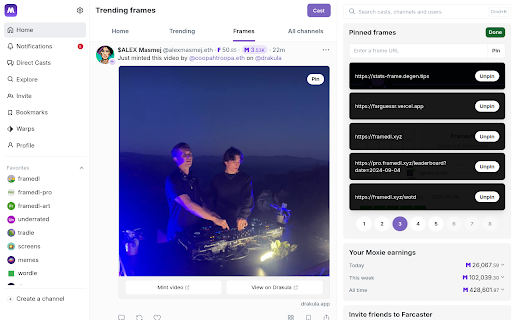Modcast  from Chrome web store to be run with OffiDocs Chromium online