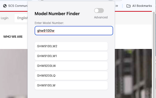 Model Number Finder from Chrome web store to be run with OffiDocs Chromium online Model Number Finder from Chrome web store to be run with OffiDocs Chromium online