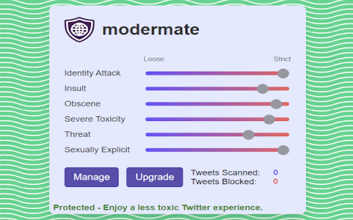 modermate  from Chrome web store to be run with OffiDocs Chromium online