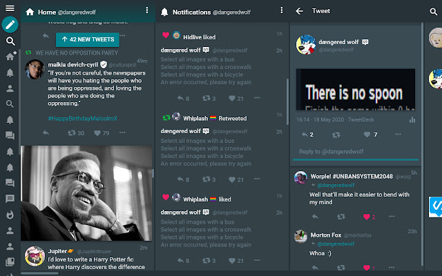ModernDeck Twitter Client for Desktop  from Chrome web store to be run with OffiDocs Chromium online