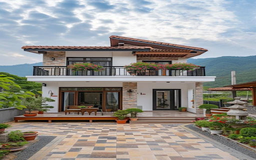Modern house wallpaper  from Chrome web store to be run with OffiDocs Chromium online