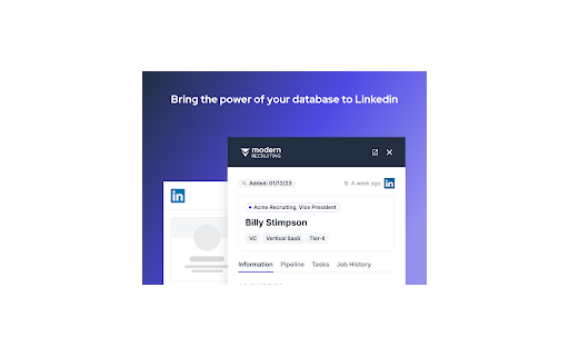 Modern Recruiting  from Chrome web store to be run with OffiDocs Chromium online