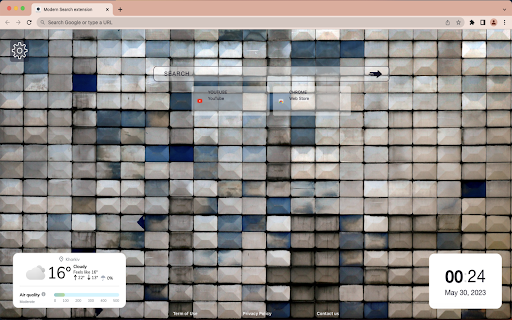 Modern Search  from Chrome web store to be run with OffiDocs Chromium online