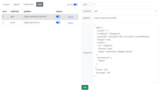 ModifyAjaxResponse  from Chrome web store to be run with OffiDocs Chromium online