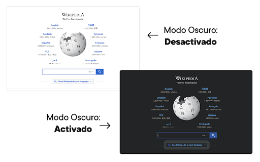 Modo Oscuro  from Chrome web store to be run with OffiDocs Chromium online