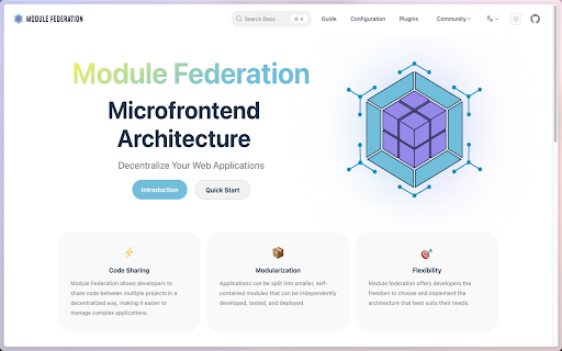 Module Federation  from Chrome web store to be run with OffiDocs Chromium online