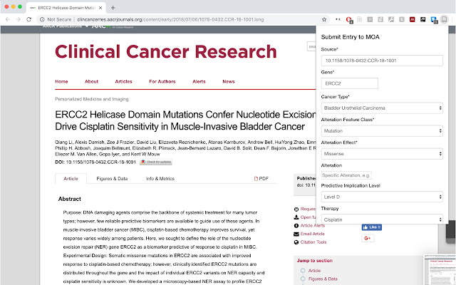 Molecular Oncology Almanac Connector  from Chrome web store to be run with OffiDocs Chromium online
