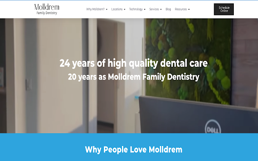 Molldrem Family Dentistry  from Chrome web store to be run with OffiDocs Chromium online