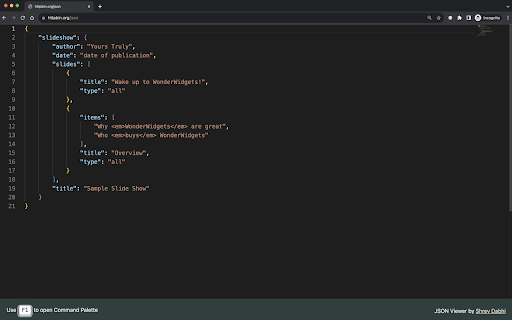 Monaco JSON Viewer  from Chrome web store to be run with OffiDocs Chromium online