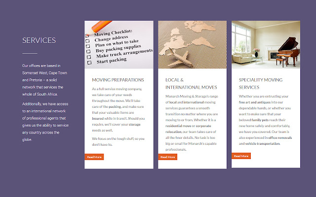 Monarch Moving and Storage  from Chrome web store to be run with OffiDocs Chromium online