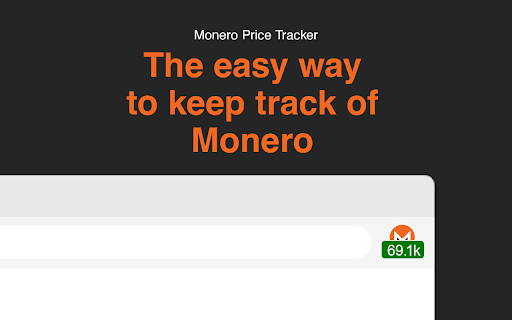 Monero Price Tracker  from Chrome web store to be run with OffiDocs Chromium online