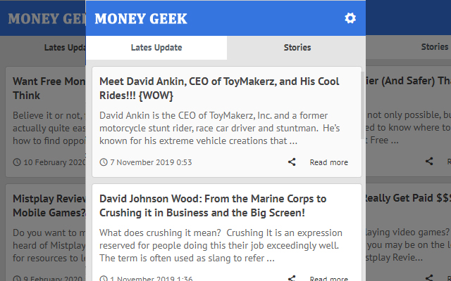 Money Geek LATEST YOUR MONEY GEEK  from Chrome web store to be run with OffiDocs Chromium online