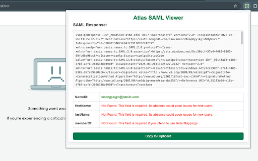 MongoDB SAML Response Viewer  from Chrome web store to be run with OffiDocs Chromium online
