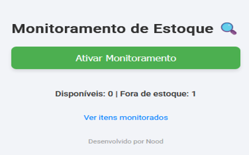 Monitoramento de Estoque  from Chrome web store to be run with OffiDocs Chromium online