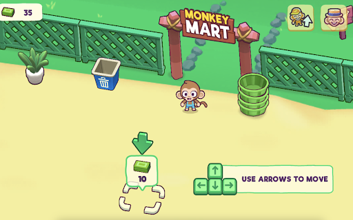 Monkey Mart Game  from Chrome web store to be run with OffiDocs Chromium online