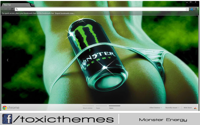 Monster Energy theme by toxic  from Chrome web store to be run with OffiDocs Chromium online