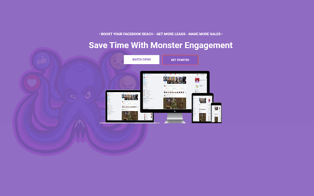 Monster Engagement  from Chrome web store to be run with OffiDocs Chromium online