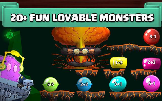 Monster Math  from Chrome web store to be run with OffiDocs Chromium online