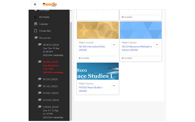 Moodle2022 Extension  from Chrome web store to be run with OffiDocs Chromium online