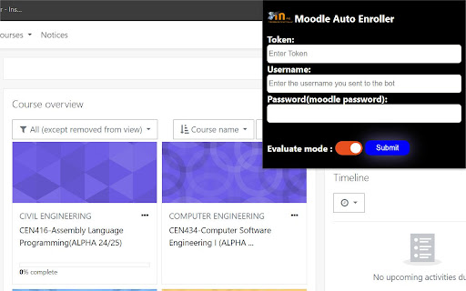 Moodle Auto Enroller  from Chrome web store to be run with OffiDocs Chromium online